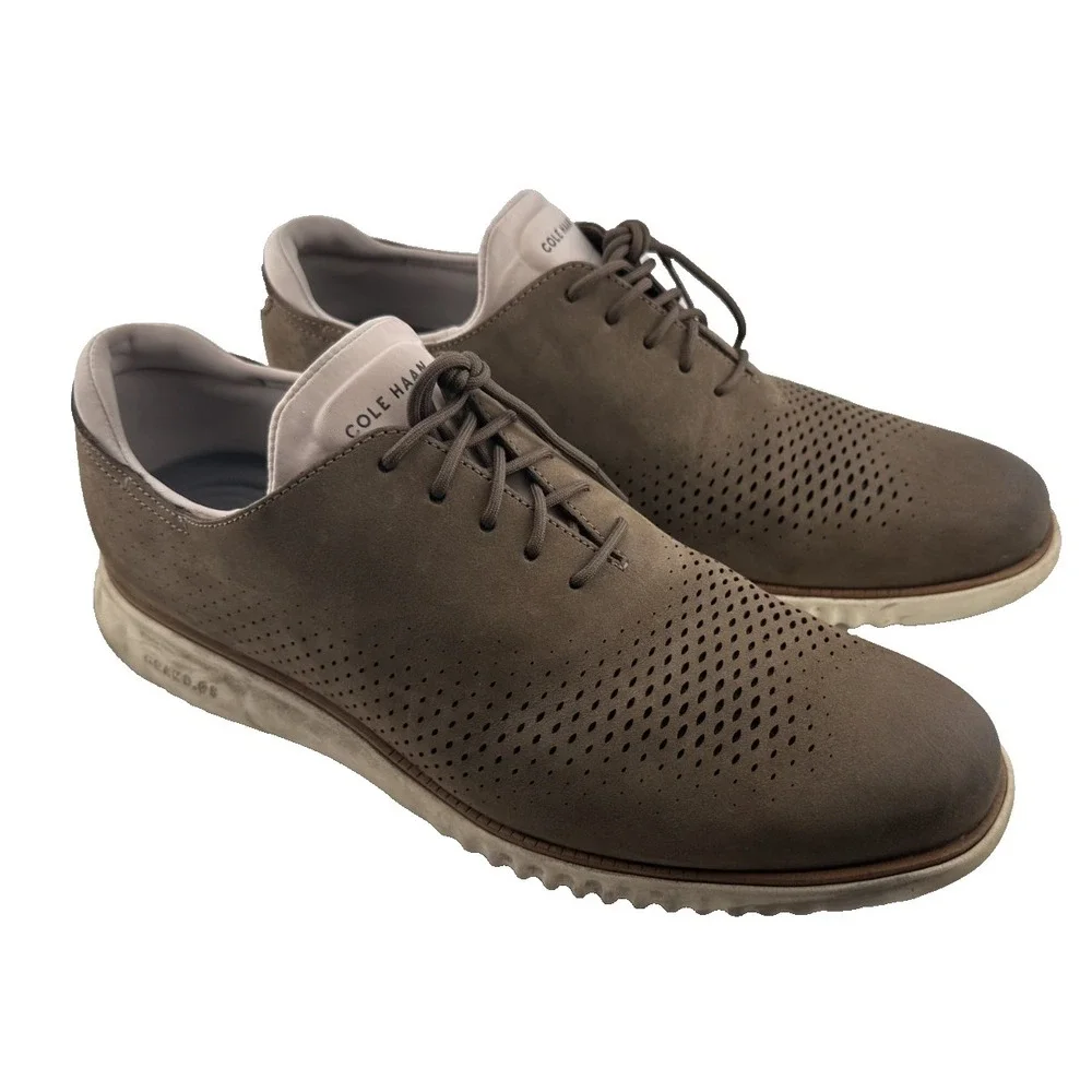 Cole Haan OriginalGrand‎ Brown Perforated Oxford Shoes Men's Zerogrand Casual